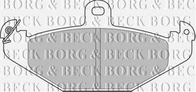 BORG & BECK bbp2234 -  Комплект тормозных колодок, дисковый тормоз